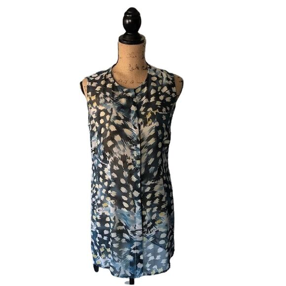 CAbi sheer tunic with abstract print - Picture 1 of 5